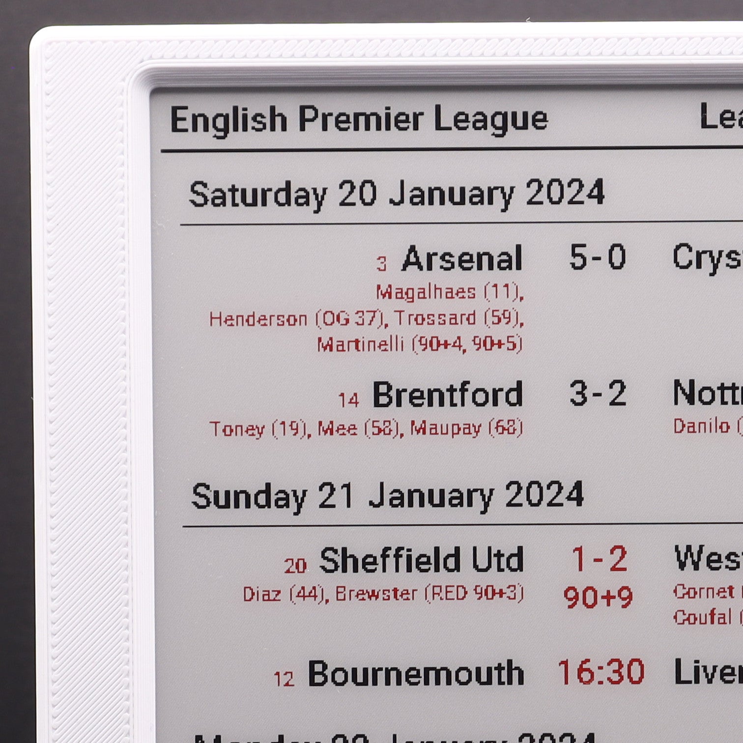 Bbc Football Fixtures Today Premier League Football League Bbc