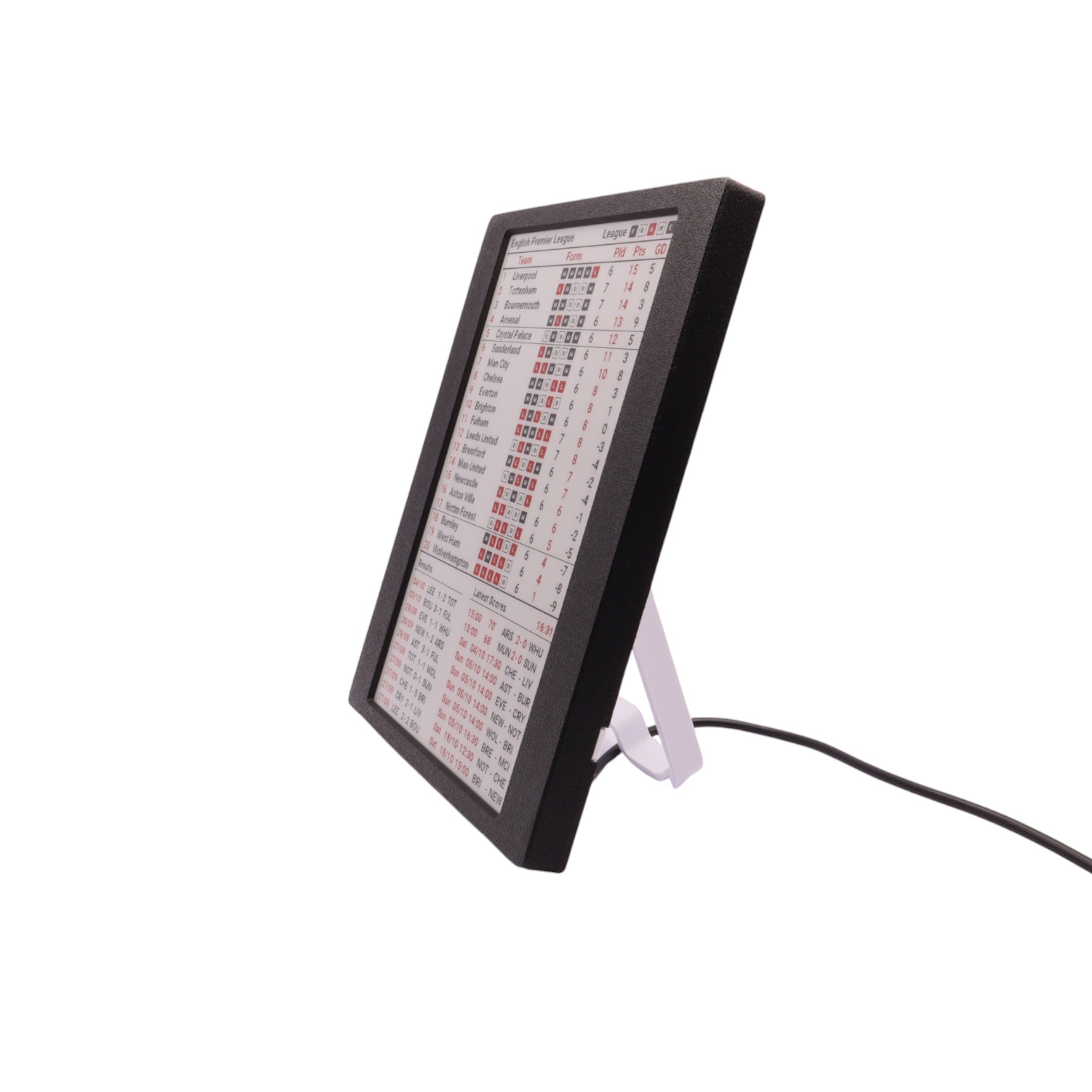 7.5" League Frame – Large Multi‑View Football Display