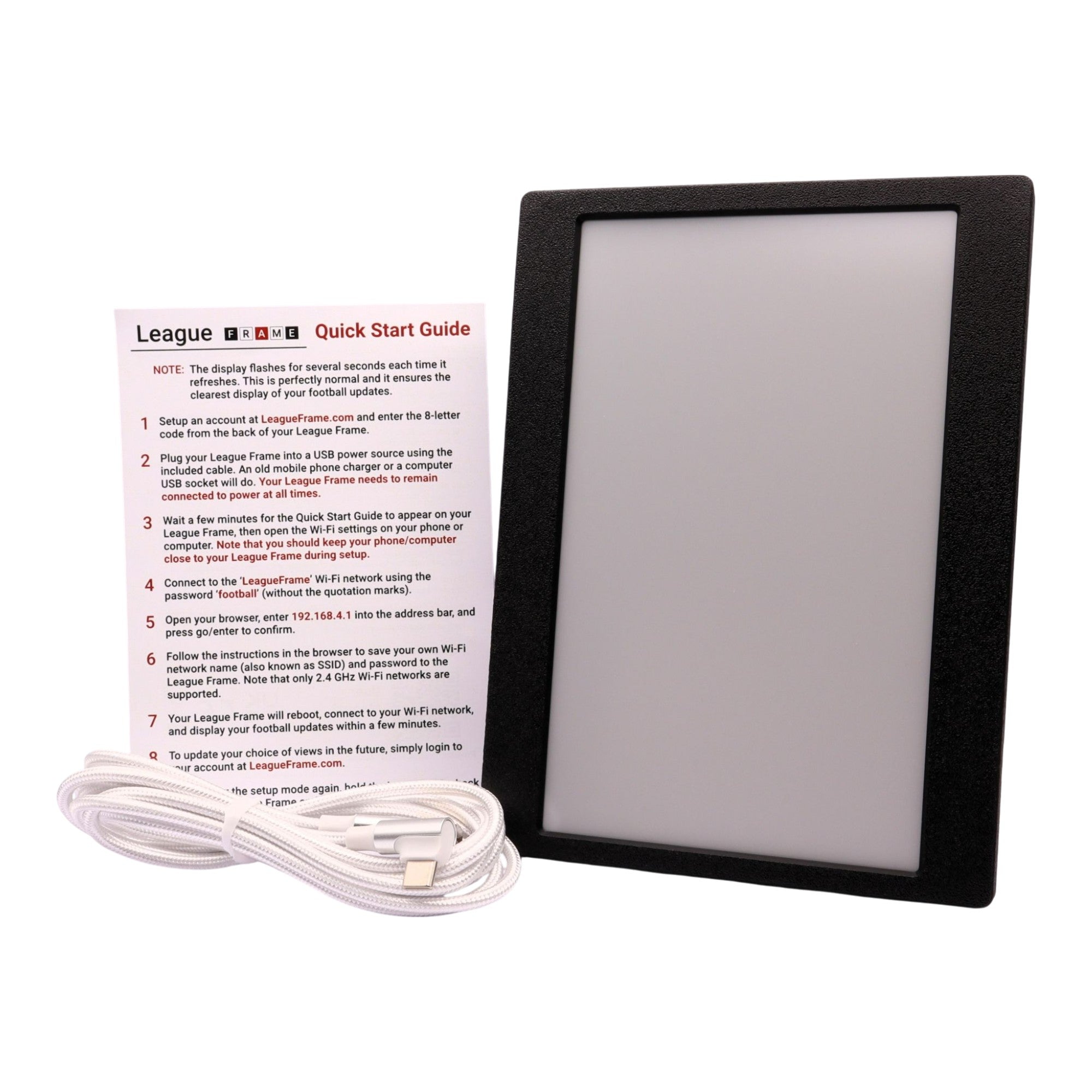 7.5" League Frame – Large Multi‑View Football Display