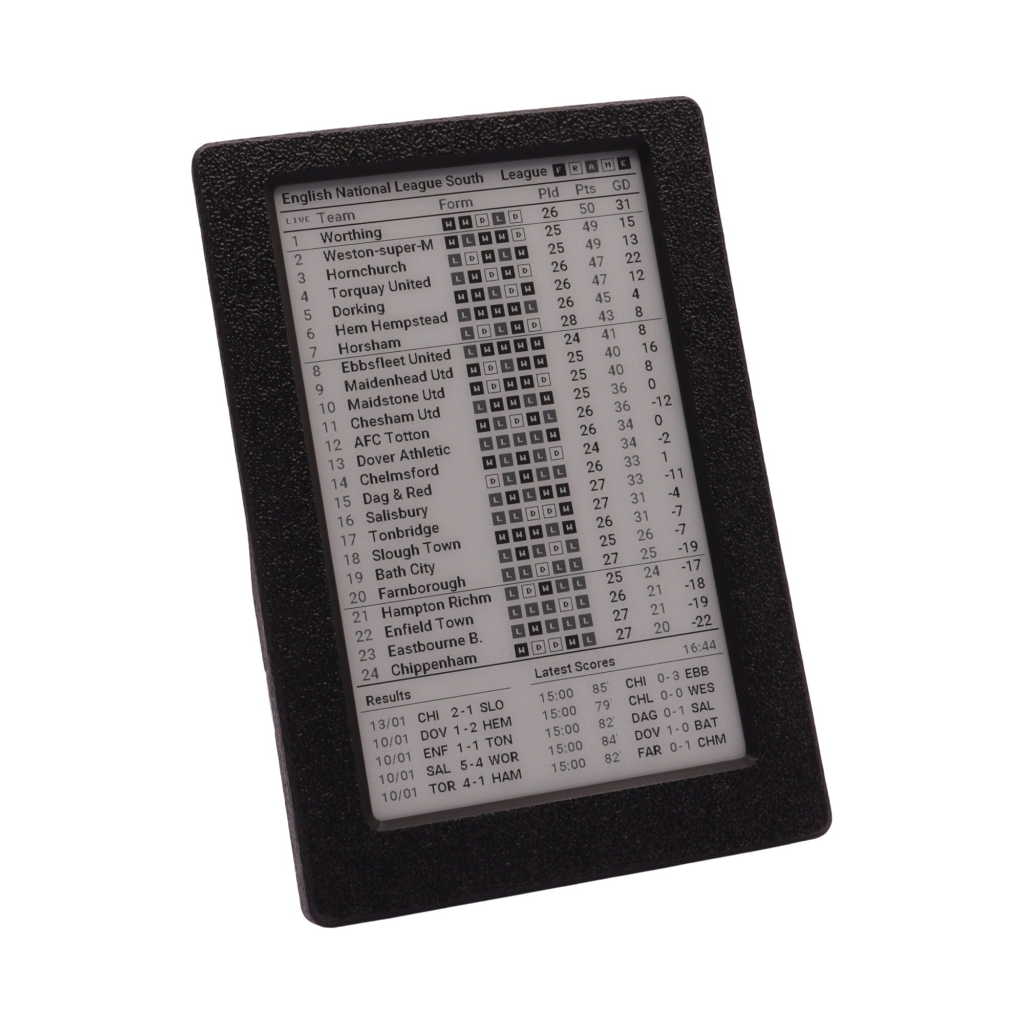 Live Tables Add‑On – As‑It‑Stands Tables for Your League Frame