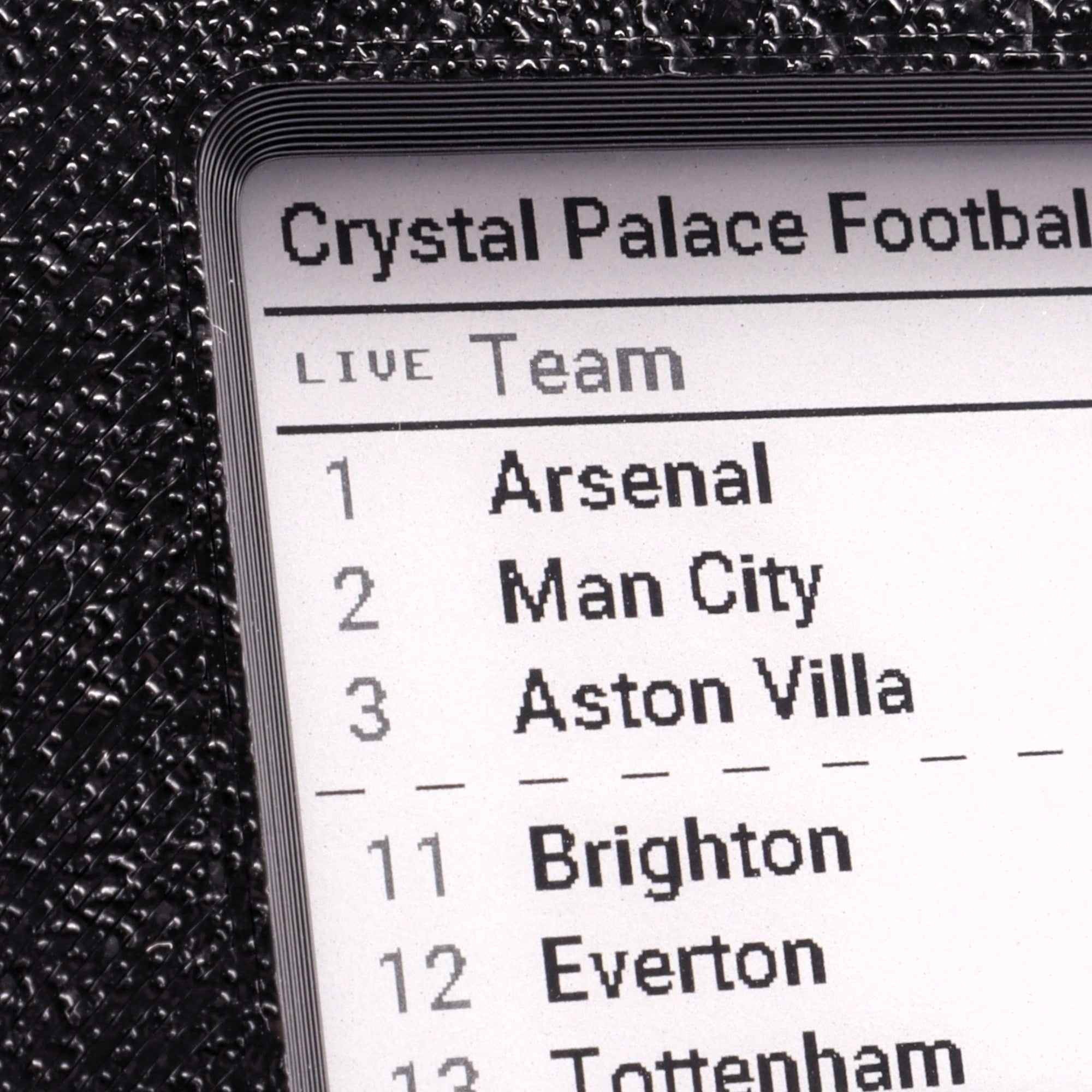 Live Tables Add‑On – As‑It‑Stands Tables for Your League Frame