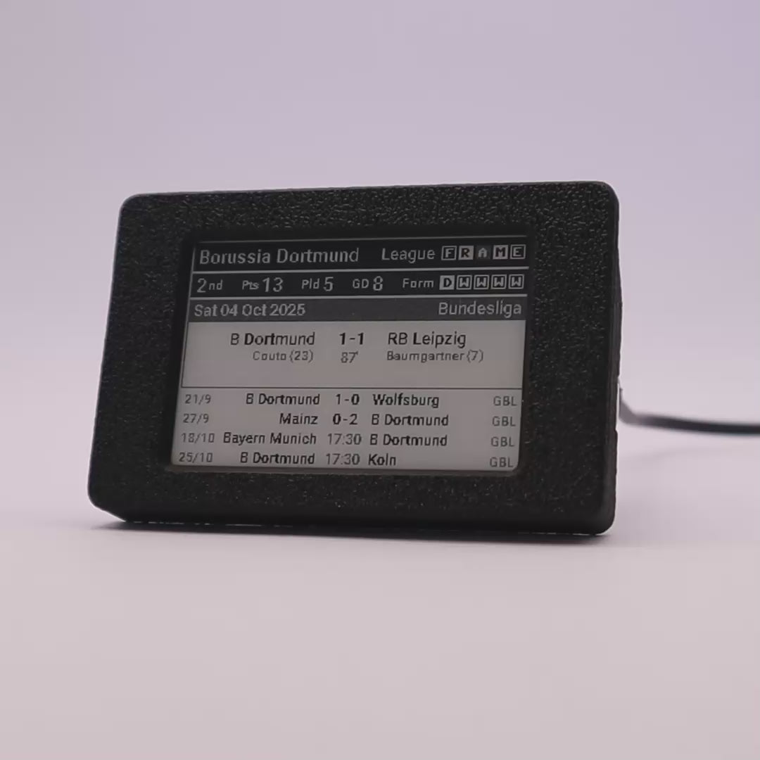 2.7" League Frame – Compact Team Tracking Football Display